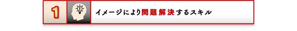 1 イメージにより問題を解決するスキル